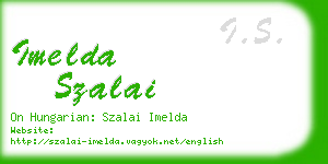 imelda szalai business card